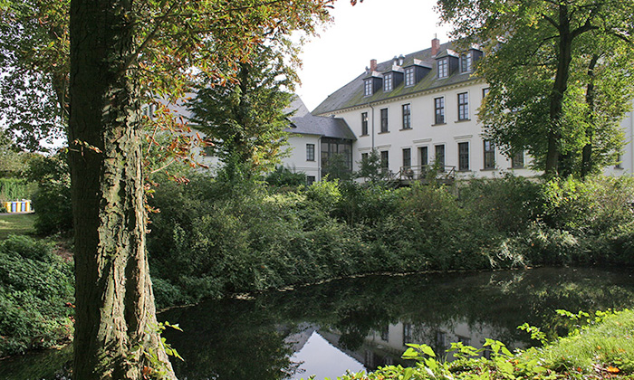 Natur Wald Bach Gutshaus Nustrow